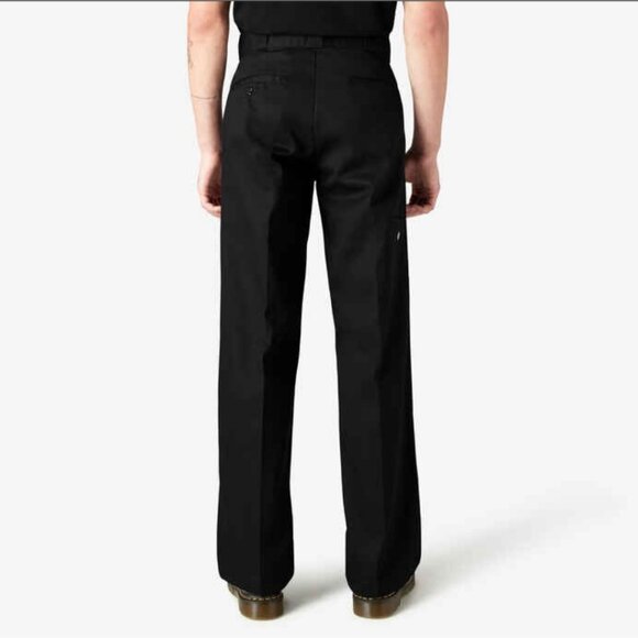 NWT Dickies Men's Loose Fit Double Knee Straight Leg Twill Pants Black 32x27 - Picture 2 of 11